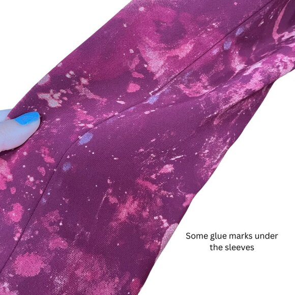 Talbots Petites Maroon DIY tie dyed Pant Suit Size 10 - Picture 9 of 9